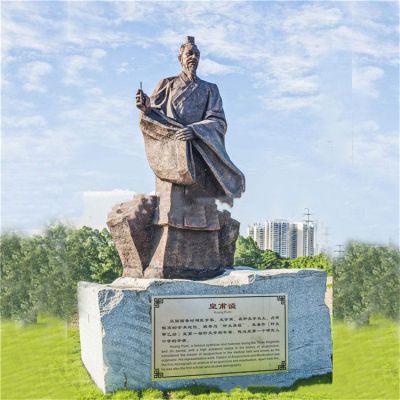 广场大型铜雕古代名人景观博鱼网页版