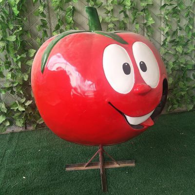 创意搞怪玻璃钢卡通表情西红柿博鱼网页版