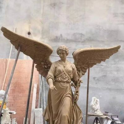 玻璃钢欧式博鱼网页版西方人物翅膀天使仿铜雕像