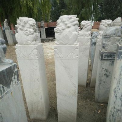 庭院大理石石雕户外石雕石柱拴马桩