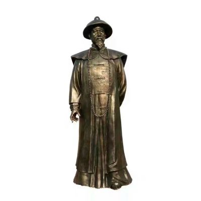 玻璃钢仿铜古代人物景观博鱼网页版