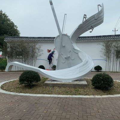户外广场不锈钢景观大提琴博鱼网页版
