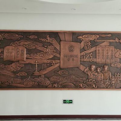 商业街公园景观摆件 铜雕影壁博鱼网页版