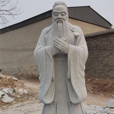 汉白玉人物博鱼网页版销售 汉白玉雕像孔子博鱼网页版