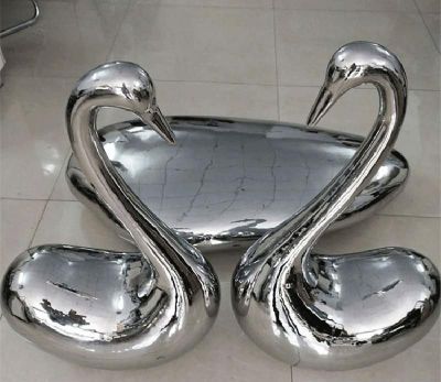 不锈钢镜面抽象爱心天鹅博鱼网页版