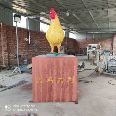 公园广场玻璃钢仿真鸡博鱼网页版