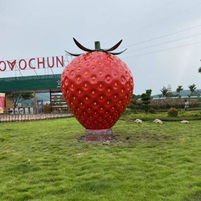 园林装饰景观仿真水果玻璃钢草莓博鱼网页版摆件