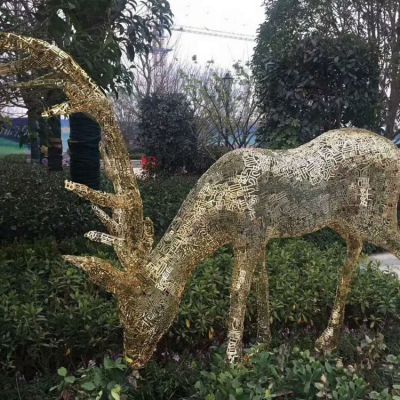 镂空梅花鹿不锈钢网格鹿博鱼网页版