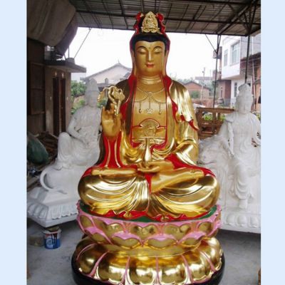 寺庙宗教大型玻璃钢滴水观音