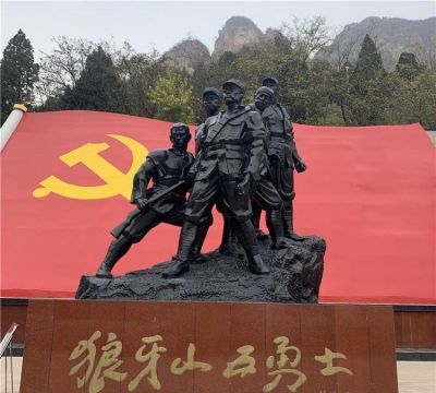 公园广场纪念铜雕狼牙山五壮士博鱼网页版