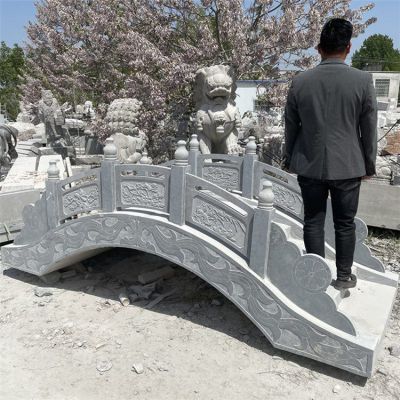 别墅园林造景摆放大理石小石拱桥博鱼网页版