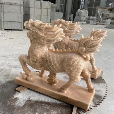 花岗岩大理石石雕庭院企业工厂大型麒麟博鱼网页版