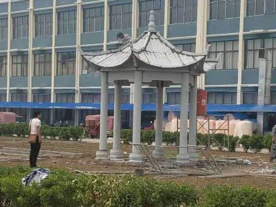 酒店户外景观摆放休闲六角凉亭