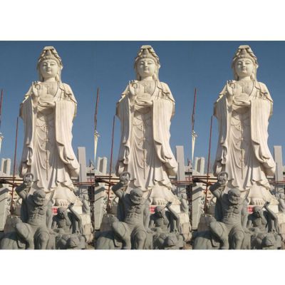 户外宗教寺庙大理石石雕滴水观音博鱼网页版