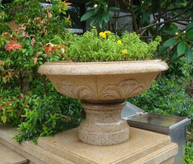公园景观砂岩石雕花盆博鱼网页版