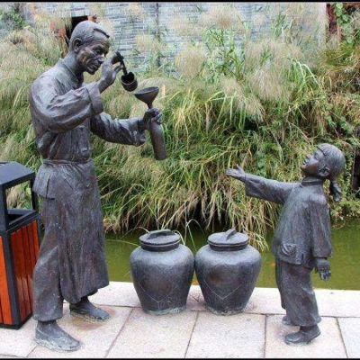 打酒，铸铜民俗生活情景人物博鱼网页版