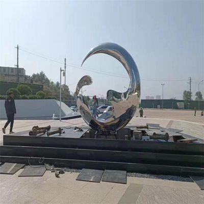 广场大型不锈钢创意圆环博鱼网页版