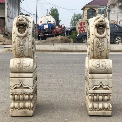 仿古石雕庭院大理石石雕园林景区大型抱鼓石博鱼网页版