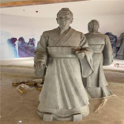 玻璃钢仿铜人物博鱼网页版 校园景区展厅古代人物博鱼网页版