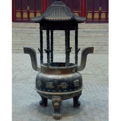 寺庙庭院铜雕仿古做旧香炉博鱼网页版