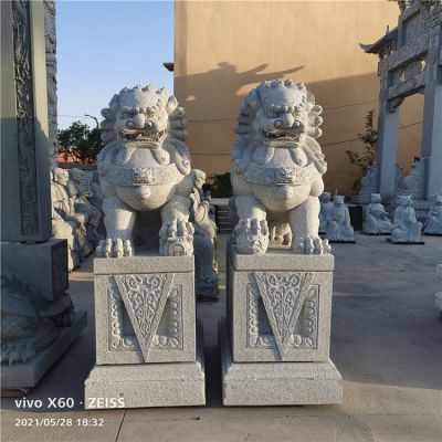 酒店饭店门口大型大理石石雕狮子博鱼网页版