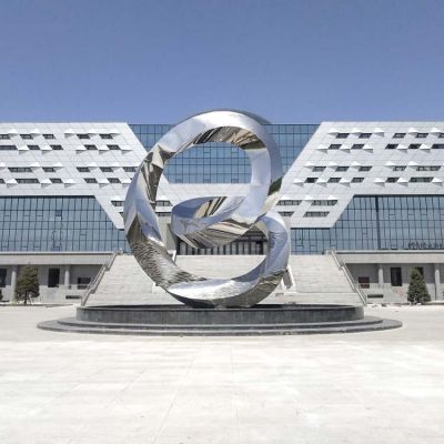 校园图书馆不锈钢博鱼网页版大型校庆抽象景观博鱼网页版