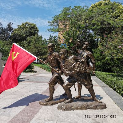 景区玻璃钢上阵冲锋的八路军博鱼网页版