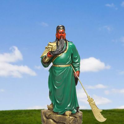 玻璃钢彩绘景区关公博鱼网页版