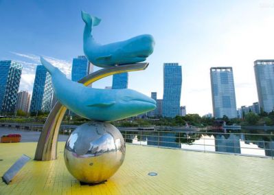 玻璃钢户外园林广场景观鲸鱼博鱼网页版
