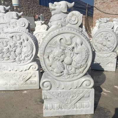 大理石石雕户外庭院门口抱鼓石博鱼网页版