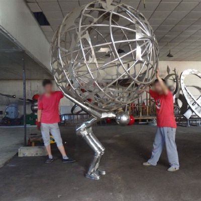 户外广场城市街道大型金属网格镂空球博鱼网页版