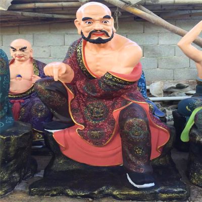 玻璃钢彩绘大型户外景区大型十八罗汉博鱼网页版