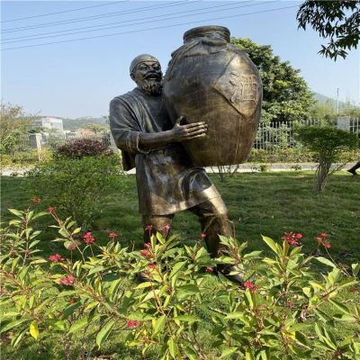仿真玻璃钢人物造型博鱼网页版民俗情景小品酒文化博鱼网页版