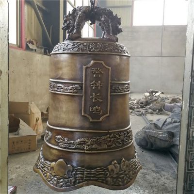 寺庙大型玻璃钢仿古做旧铜钟博鱼网页版