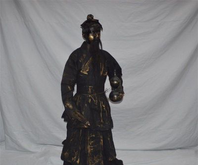 拿着葫芦的道士古代人物铜雕葫芦博鱼网页版