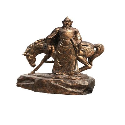 铜雕古代将军战士人物景观博鱼网页版