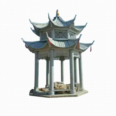 双层石凉亭