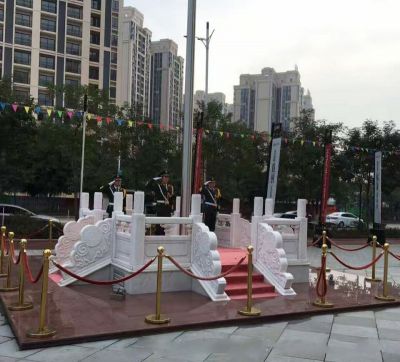 汉白玉企业升旗台国旗台博鱼网页版