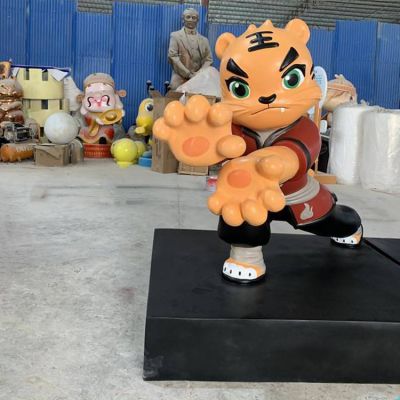 玻璃钢卡通户外园林小老虎博鱼网页版摆件