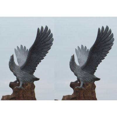 广场景区石雕雄鹰展翅户外园林大型老鹰博鱼网页版