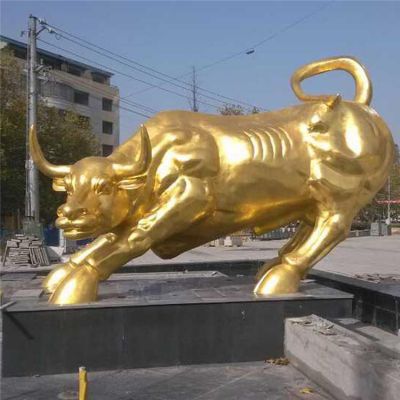 户外大型纯黄铜华尔街牛博鱼网页版