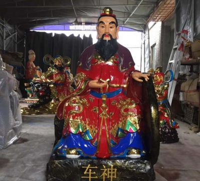 景区寺庙玻璃钢彩绘平安车神博鱼网页版