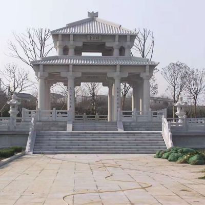 景区大理石仿古建筑中式大型石亭博鱼网页版