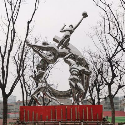 不锈钢体育运动主题人物景观标识博鱼网页版