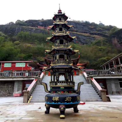 景区寺庙大型塔型不锈钢仿铜鼎博鱼网页版