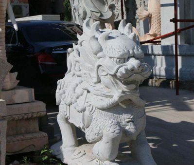大理石石雕广场街道大型景观麒麟博鱼网页版