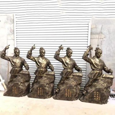 玻璃钢仿铜户外创意景观人物博鱼网页版