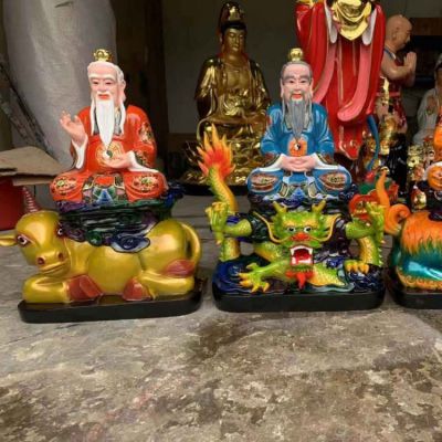 道观摆放太上老君二十四诸天玻璃钢树脂神像博鱼网页版