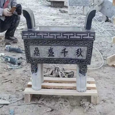 宗教寺庙小型大理石石雕香炉鼎博鱼网页版