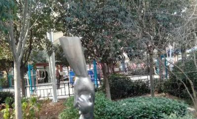儿童学校大手拉小手抛光不锈钢手型博鱼网页版